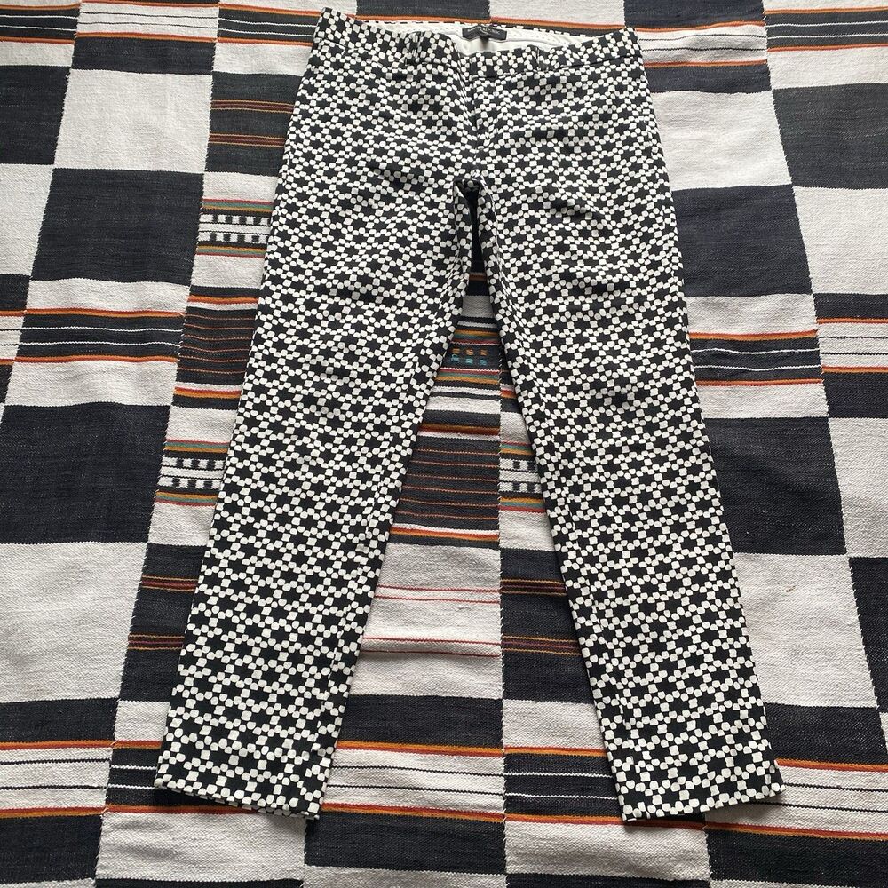 Banana Republic Sloan Geometric Print Ankle Pants. Workwear. Size 8. Modern.